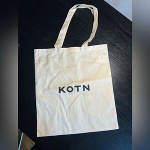 KOTN Off-White Canvas Tote